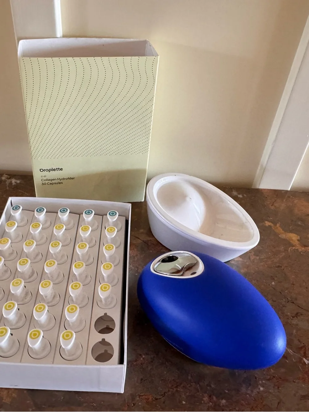 Droplette Micro Infuser Skincare Device Dock With Collagen Hydrofiller NO CABLE